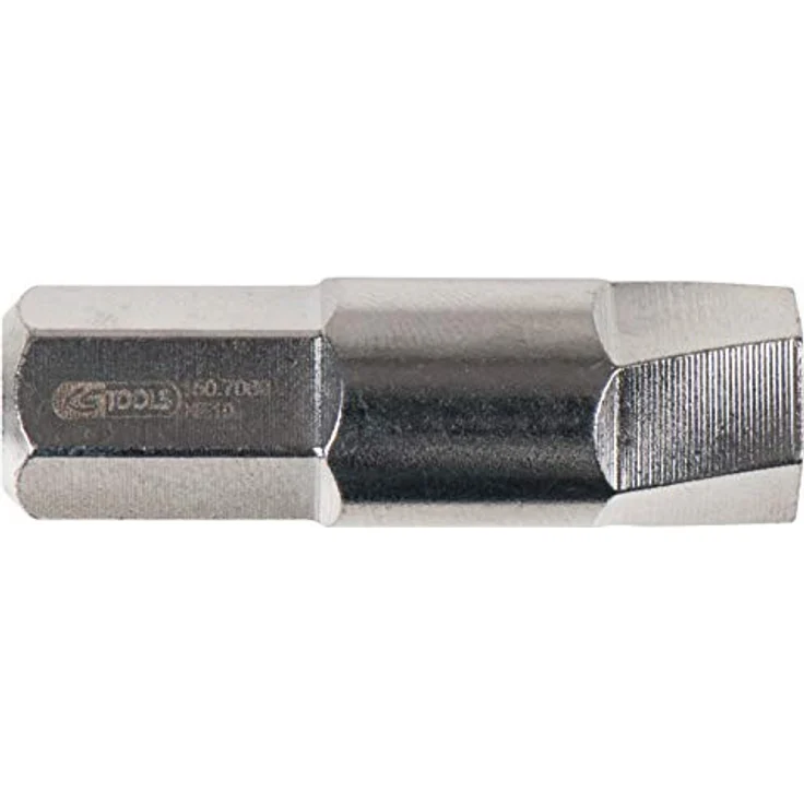 KS Tools 10 mm Spezial-Innensechskant-Schrauben-Ausdreher-Bit HE 10, 6-Kant-Antrieb mit Außensechskantantrieb – Bild 1