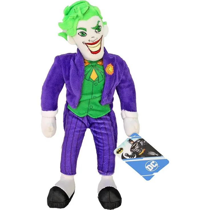 Bemiro Tierkuscheltier Joker Kuscheltier DC aus Plüsch - ca. 32 cm, detailreich gestaltet, offiziell lizenziert, ideal für Superhelden-Fans - Preisvergleich