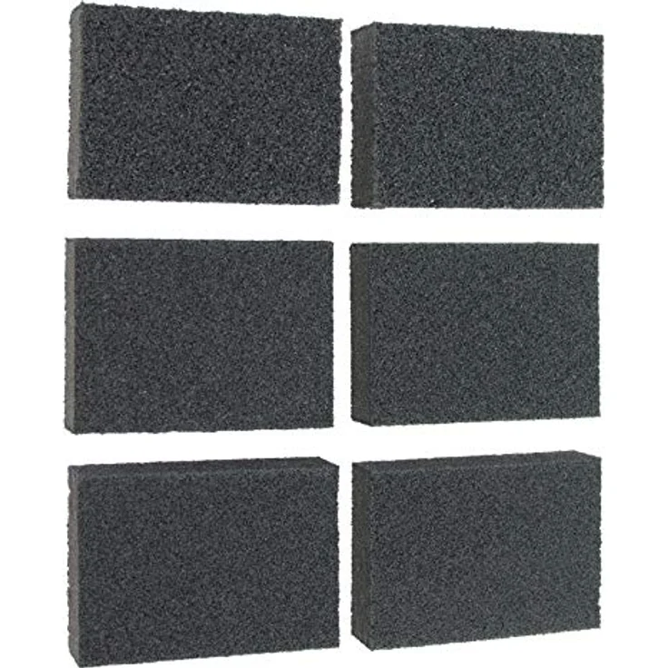 Coral 74300 Essentials Schleifmittel Schleifschwamm Blöcke mit Nass oder Trocken feine mittel- und grobe Körnungen 6 Stück Pack Set – Bild 4