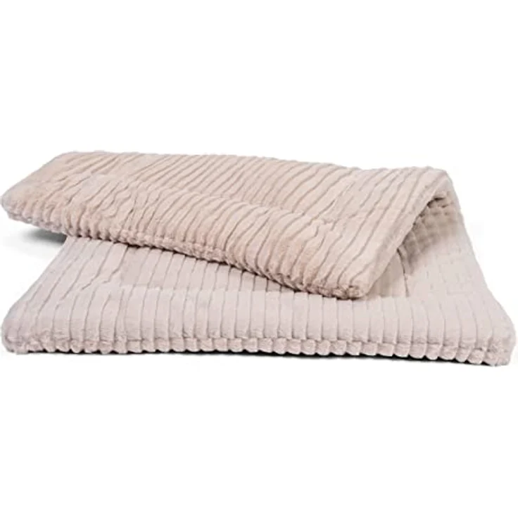 TrendPet Harmony 4cm gefütterte Hundedecke, Katzendecke, Liegedecke für Hunde und Katzen (Creme, 90x65cm) – Bild 1