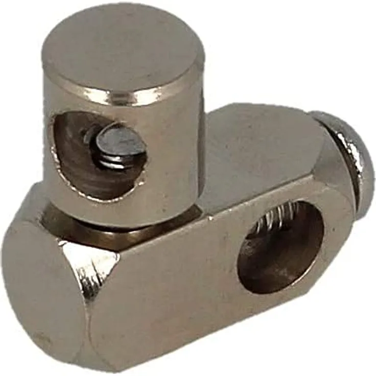 Santras SANTRAS® Doppel-Gelenkstück für Excenter Ablaufgarnitur, Metall, universal einsetzbar, 360° drehbar, einfache Installation
