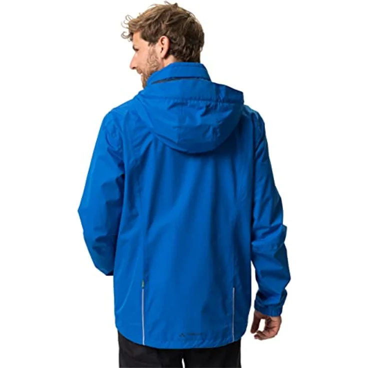 VAUDE MEN'S ESCAPE BIKE LIGHT JACKET, umweltfreundliche Regenjacke in Schwarz – Bild 4