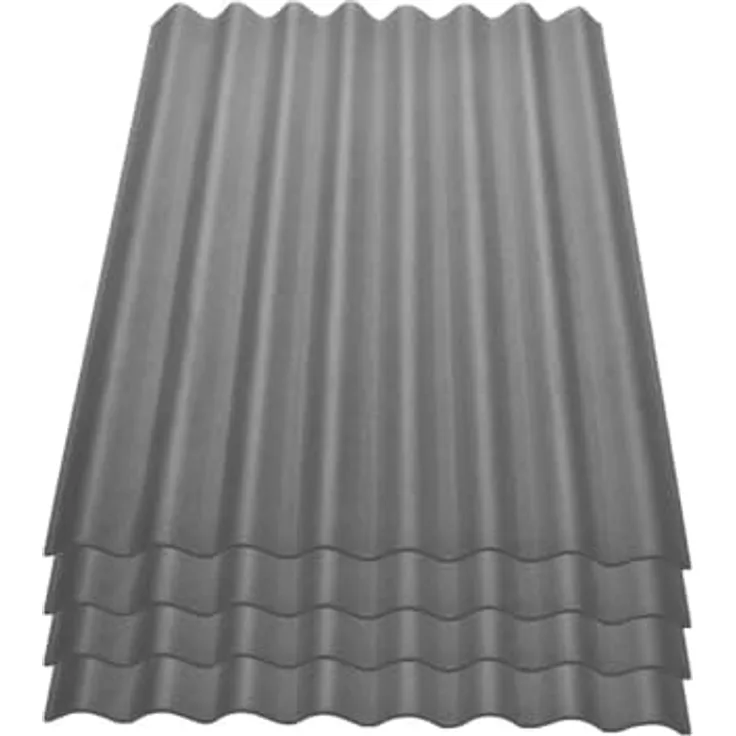 Onduline Easyline Dachplatte Wandplatte Bitumenwellplatten Wellplatte 4x0,76m² - grau