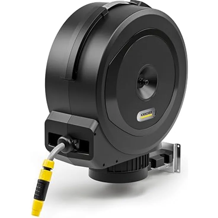 Kärcher Schlauchbox HBX 5.25 Automatic, 25 m Schlauch mit automatischer Schlauchrückholung, Schwarz