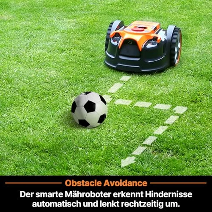 LawnMaster OcuMow™ Roboter-Rasenmäher mit 24V MAX Trimmer-Kombi-Set, optischer Navigation und automatischer Hindernisvermeidung – Bild 7