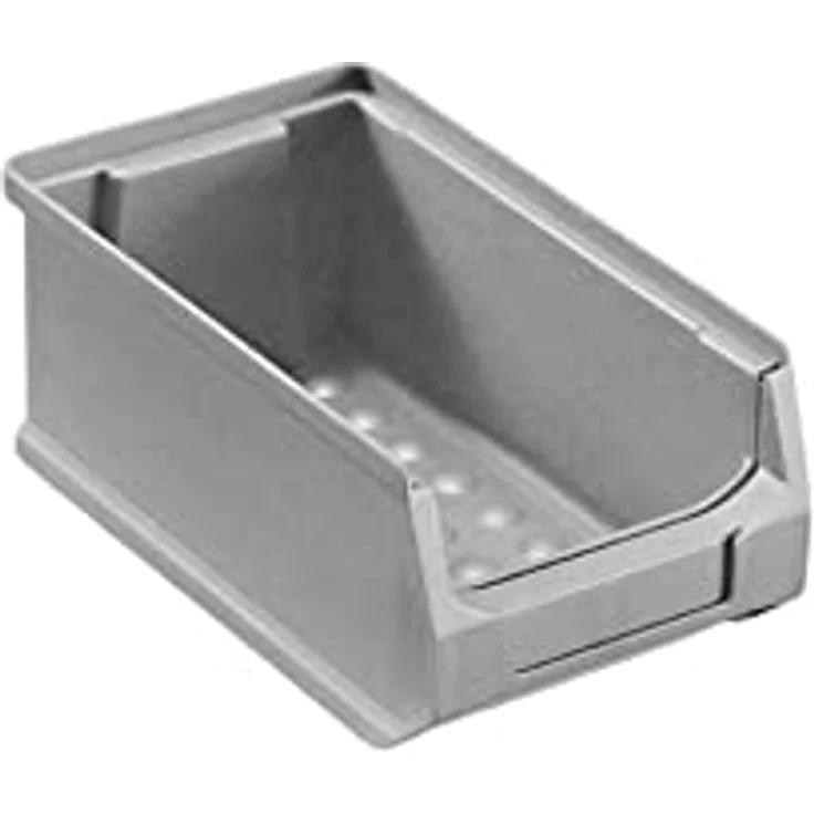 PROREGAL SparSet 5x Graue Sichtlagerbox 2.0 | HxBxT 7,5x10x17,5cm | 0,8 Liter | Robustes Polypropylen, Stapelbar, Temperaturbeständig, 100% Recyclebar – Bild 2