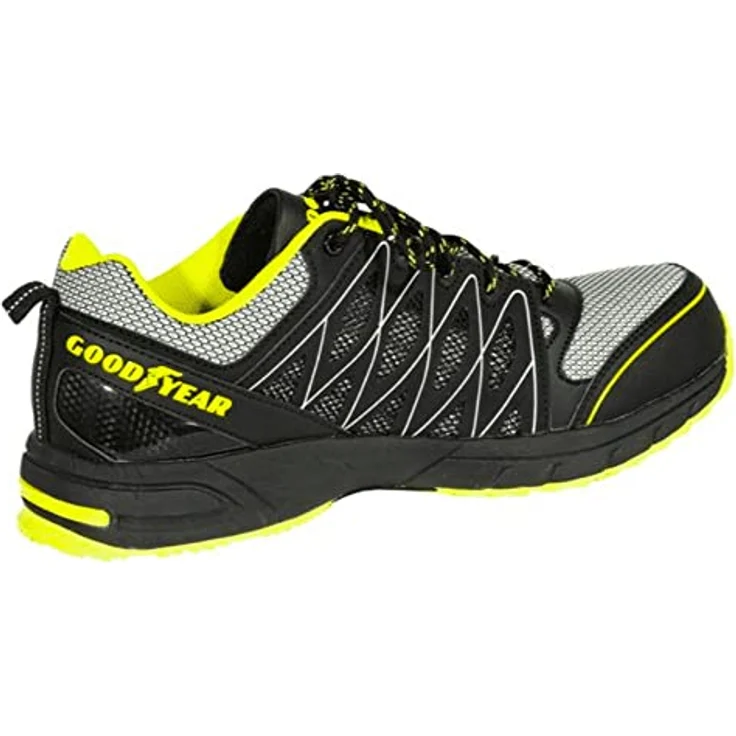 Goodyear GYSHU1502 Arbeitsschuh, Sportlicher Sicherheitsschuh im Athletik-Design, Mesh Obermaterial, 10er Weite, metallfrei – Bild 3