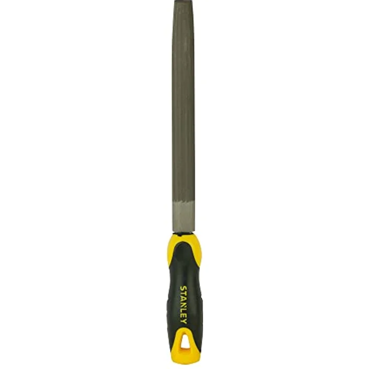 Stanley Halbrundfeile, Hieb 2 (200 mm Länge, Karbon-Stahl, ergonomischer Bi-Material Handgriff, Griffaussparung) 0-22-456 – Bild 3