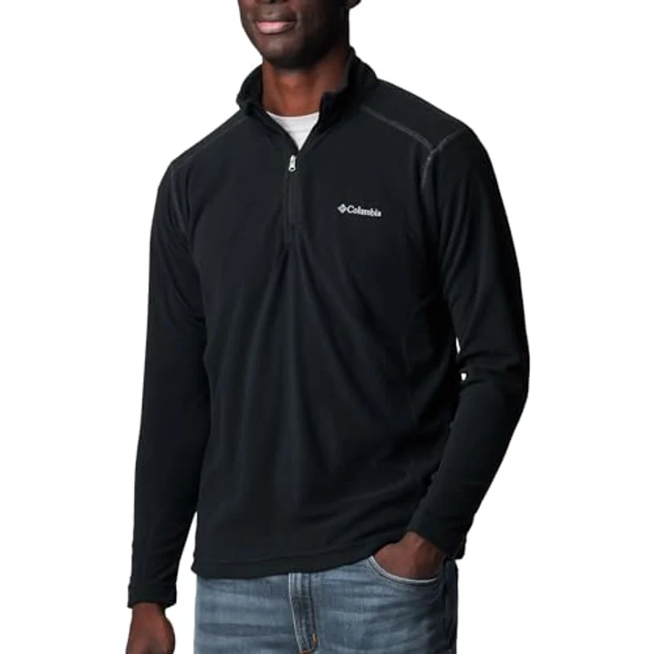 Columbia Klamath Range II, Herren Jacke aus leichtem Fleecematerial für Lagenlook, Schwarz, Größe M – Bild 5
