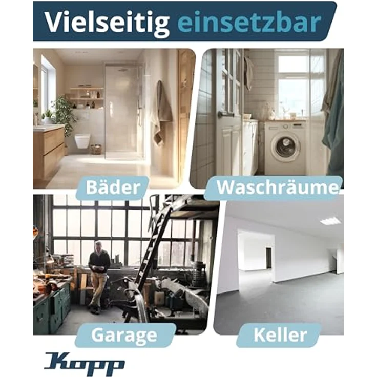 Kopp Abdeckrahmen 350912048, Aufputz-Verteilerkasten IP40 mit Tür, 2-reihig für 24 Pole, grau, Abmessungen 287x361x112 mm – Bild 5