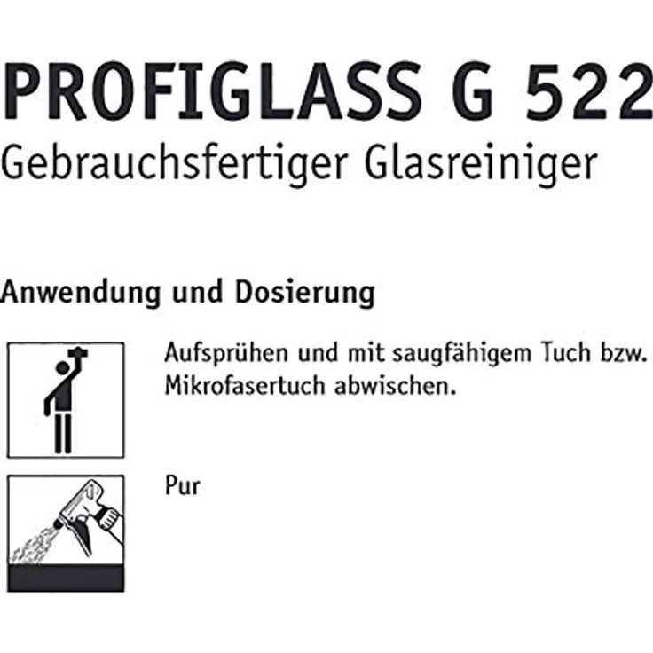 BUZIL Glasreiniger Profiglass G 522 600 ml Sprühflasche BUZIL – Bild 2