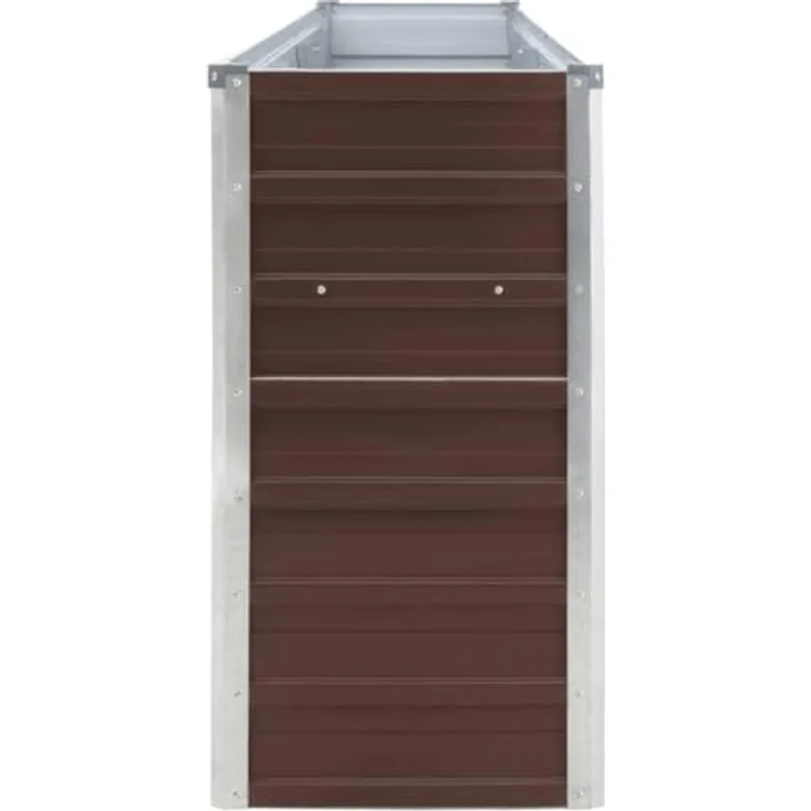 vidaXL Hochbeet 320 x 40 x 77 cm Verzinkter Stahl Braun – Bild 7