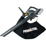 Primaster Akku-Laubsauger PALS 40 Solo, 3-in-1 Häckselfunktion, 45 Liter Fangsack, grau