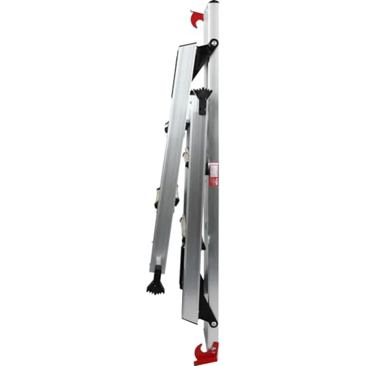 KS Tools 800.0985 Aluminium-Sicherheits-Laufbühne, L1650xB380xH730mm, zusammenklappbar, rutschfest, Sicherheitsverriegelungen – Bild 4