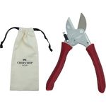 Chop Chop Bloom Premium Gartenschere, Pflanzenschere, Blumenschere - Chili Pepper | 100% in Deutschland produziert | Hochwertig, langlebig und ergonomische mit handgenähten Ledergriffen | 1st.