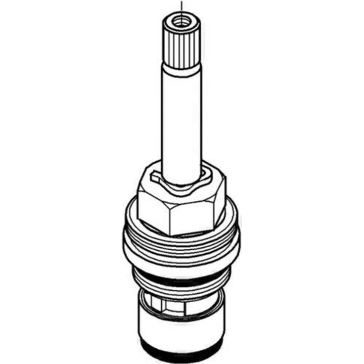 Grohe Spültischarmatur, Oberteil Keramik, 1/2" rechts Carbodur, Ersatzteil, Artikelnummer 45869000 – Bild 3