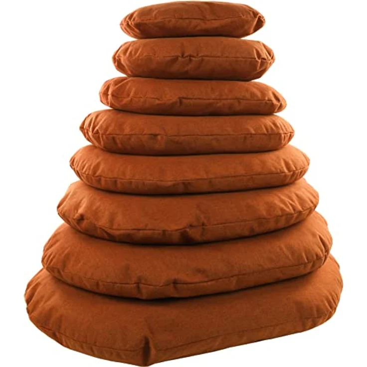 Flamingo Kissen Ziva Oval Terrakotta 110x80x12cm, Haustierdecke aus Polyresin – Bild 2