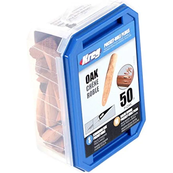 KREG Pocket-Hole Stopfen Eiche 50 Stk. ( P-OAK ) Massivholz kürzbar