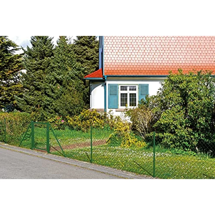 Alberts 632403 Maschendrahtzaun Komplettset, grün, Höhe 100 cm, Länge 40 m, mit Einschlagbodenhülse – Bild 4