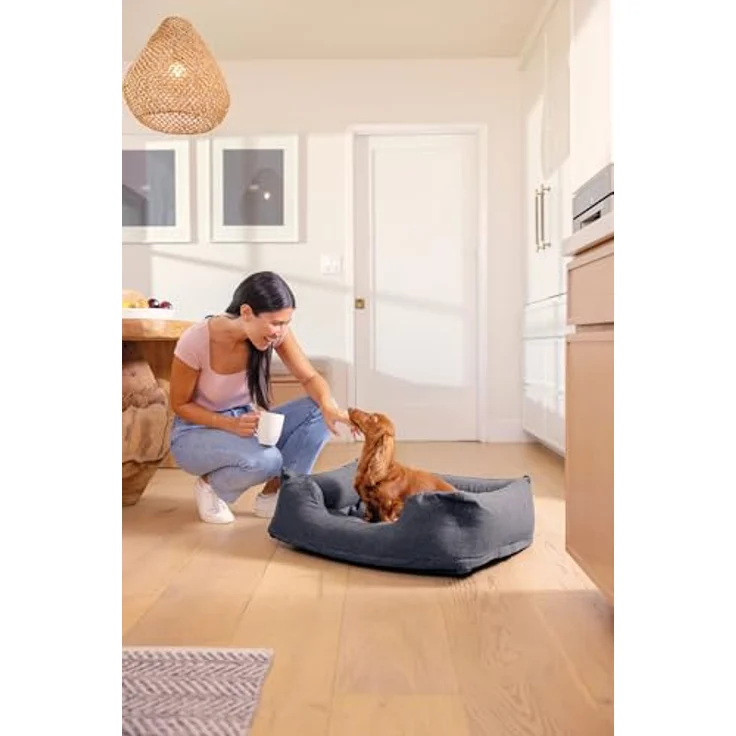 Intex Tierbett INTEX 48701NP, Hunde-Bett für kleine Hunde bis 9,1kg (78x58x22), waschbarer Bezug und Handpumpe – Bild 2