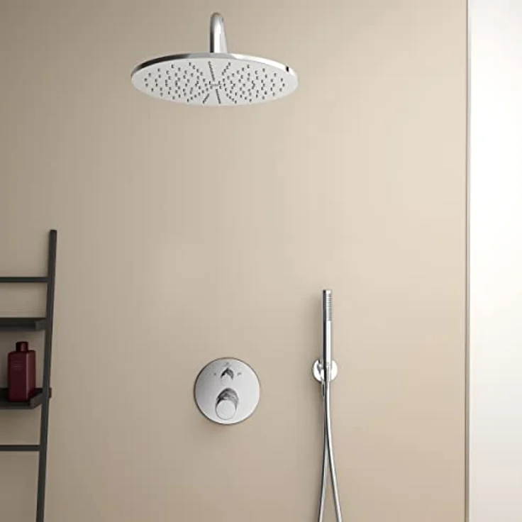 Ideal Standard Badethermostat Ceratherm T100 Unterputz, Chrom, mit Heißwassertemperaturbegrenzer und Eco-Einstellung – Bild 5