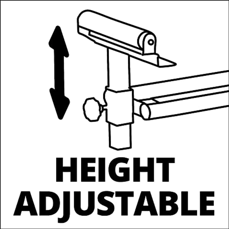 Original Einhell Kappsägenuntergestell MSS 1608 (Untergestell für Kappsägen, höhenverstellbar, ausziehbare Werkstückauflagen mit Laufrollen, platzsparend klappbar) – Bild 4