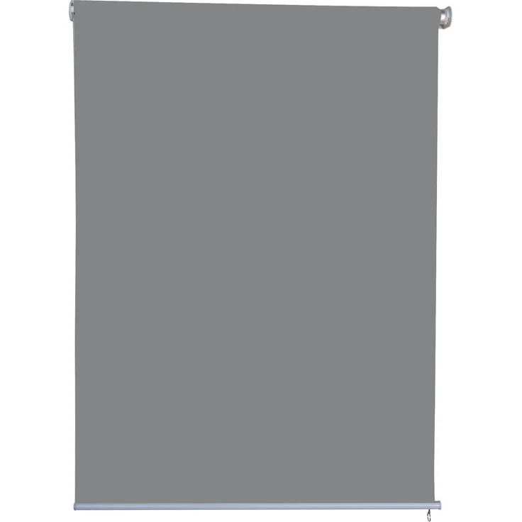 Jet-Line Seitenarmmarkise Sichtschutzrollo 1.0x2.3m hellgrau, Markise mit elegantem Hitzeschutz