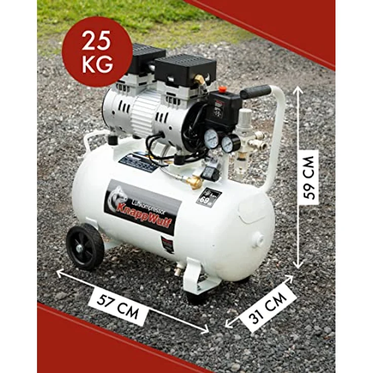 KnappWulf Kompressor "mucksmäuschenstill" Modell KW1024 Airbrush 69dB – Bild 5