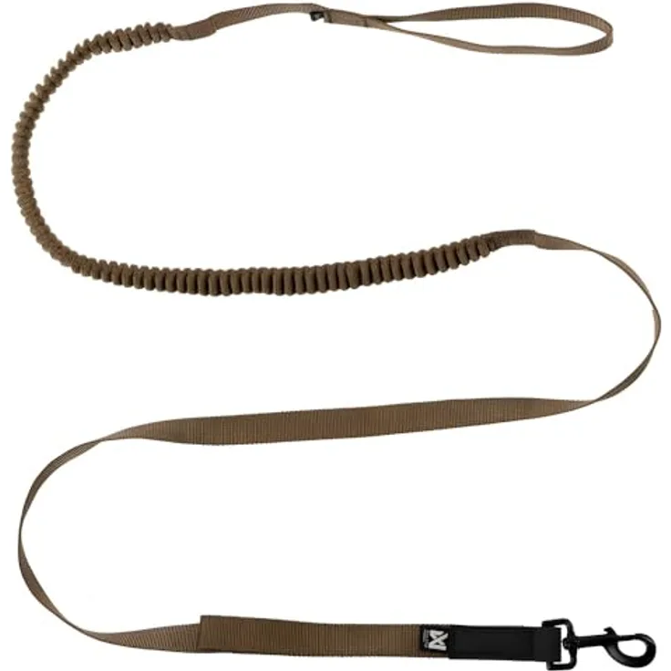 Non-Stop Dogwear Touring Bungee WD, Hundeleine mit Bolzen-Snap-Triggerclip und Griff, Olivgrün