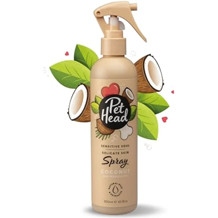 Pet Head Fellpflege Spray "Sensitive Soul", Kokosduft für empfindliche Haut, 300 ml – Bild 1