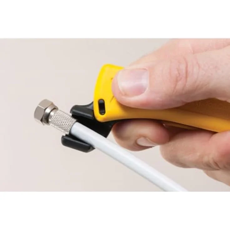 Jokari T30110 Kabelentmanteler für Koaxialkabel RG6, RG59/U, RG58, inkl. integrierten Steckschlüssel und TiN-beschichteten Klingen – Bild 2