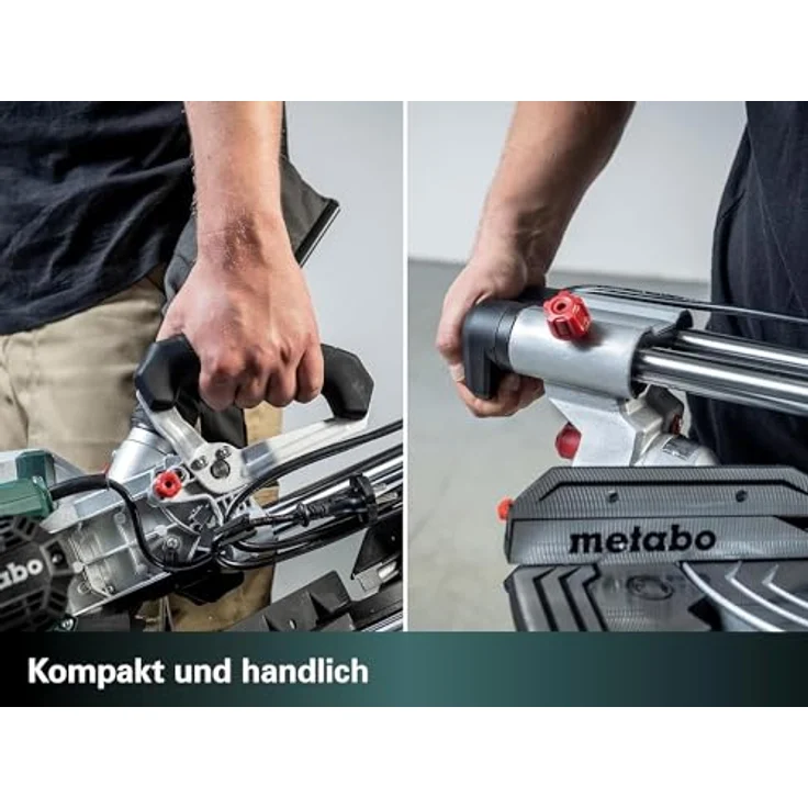 Metabo KGS 216 M Set, Kappsäge mit 2. Hartmetall-Sägeblatt, werkzeug in Aluminiumglanz – Bild 6