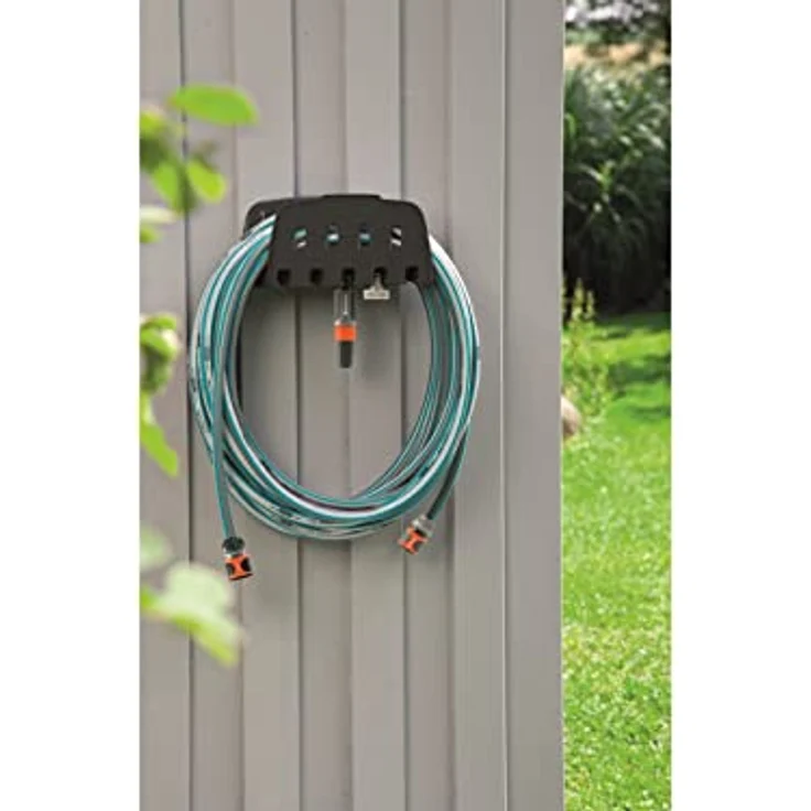 GARDENA Wandschlauchhalter: Gartenschlauch Halterung als Aufhängemöglichkeit für Ihren Gartenschlauch und Original GARDENA Systemteile, für eine einfache Gartenbewässerung (00241-20) – Bild 5