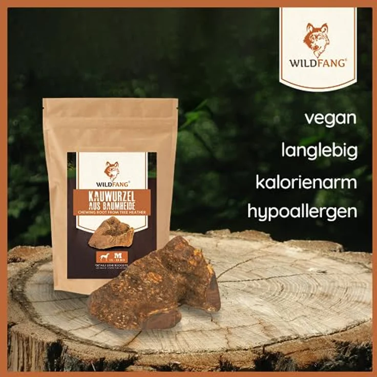 Wildfang Willkommen Jungspund Paket, Starterset für Welpen mit Kauwurzel, Lederknochen, Kaustab aus Olivenholz und Hartkäse-Probierset (S für kleine Hunde) – Bild 3