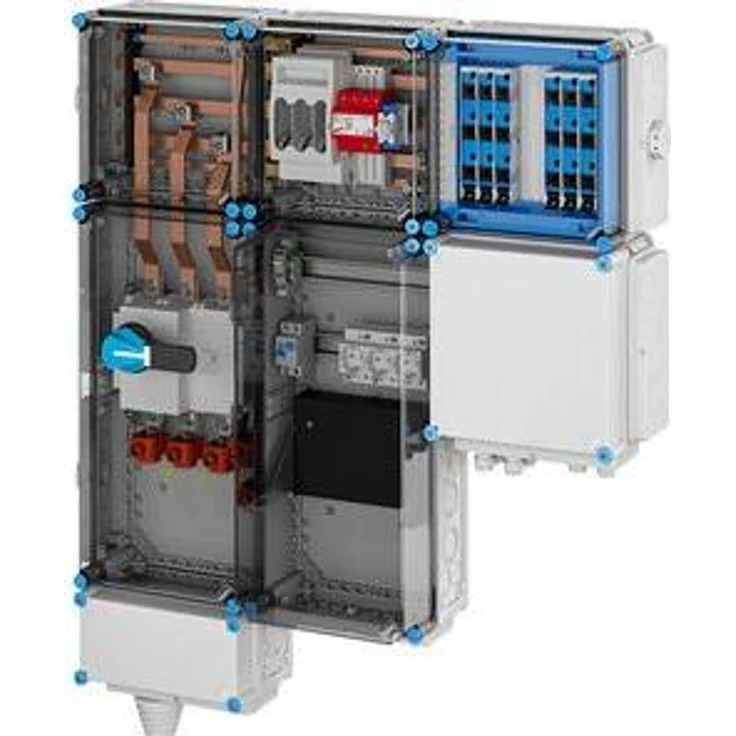 Hensel HENS Ladeverteiler, Elektroauto Ladestation nach DIN EN IEC 61439, IP 54, schutzisoliert, UV-beständig, optional mit Überspannungsschutz und Fehlerstromschutz