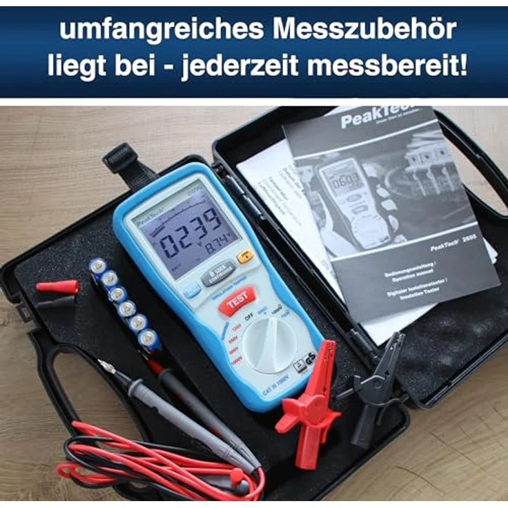 PeakTech 2695-2 - Isolationsmessgeraet Digital-Multimeter – Bild 7