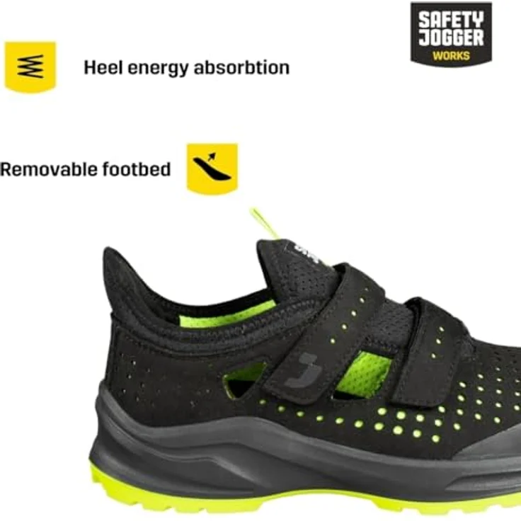 Safety Jogger MODULO S1PS SANDALE, vegane Sicherheitssandale mit rutschfester Sohle und atmungsaktivem Design – Bild 5