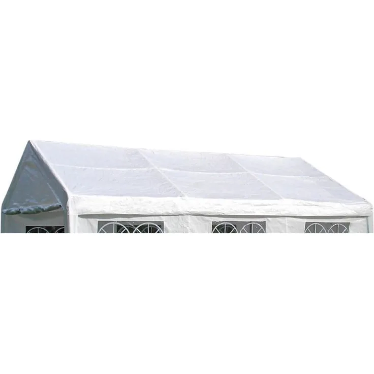 DEGAMO Pavillon-Ersatzdach PALMA, für Zelt 4x6 Meter, PVC weiss 480g/m², mit Spanngummis