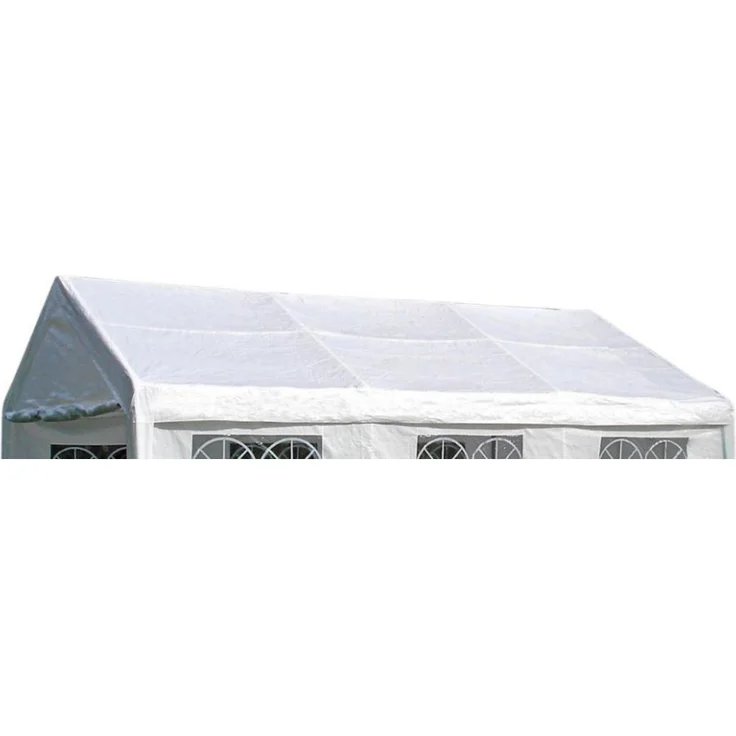 DEGAMO Pavillon-Ersatzdach PALMA, für Zelt 4x6 Meter, PVC weiss 480g/m², mit Spanngummis – Bild 1