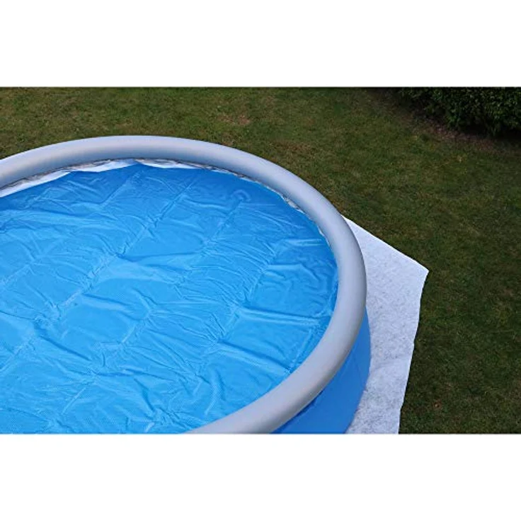 Summer Fun Solarplane für Fast-Set Pool, rund 366 cm, 180 µm, blau transparent, UVA- und Chlorbeständig, inkl. Bodenschutzvlies – Bild 2