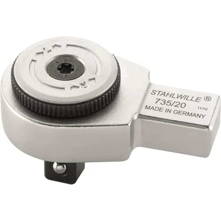 Stahlwille Drehmomentschlüssel Einsteck-Umschaltknarre 1/2", 14 x 18 mm mit präziser Schaftbreite und -länge