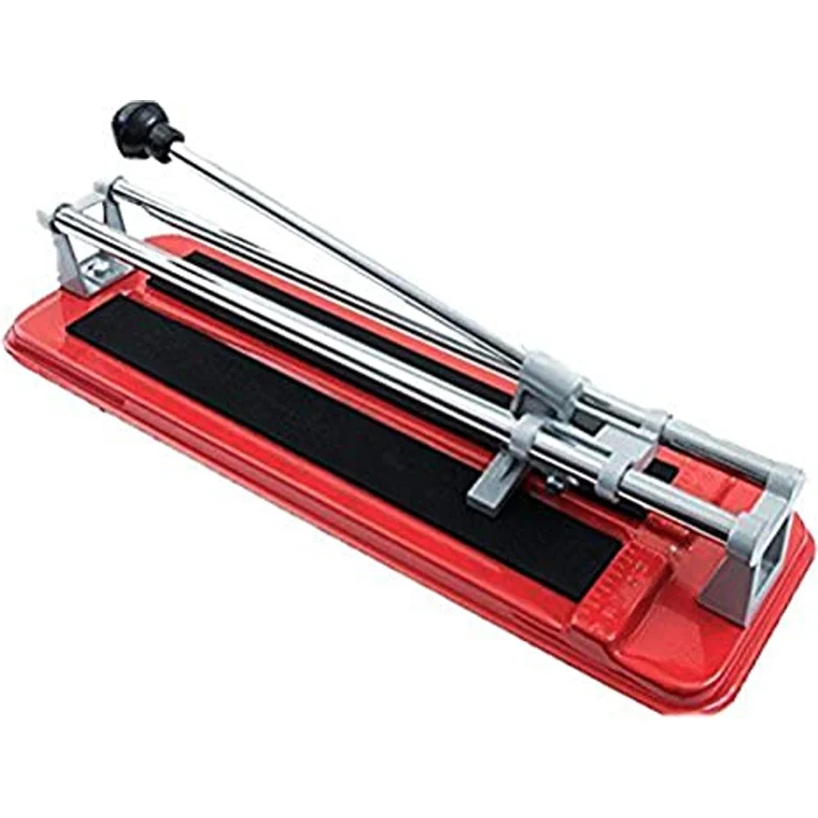 Connex manueller Fliesenschneider, max. Schnittlänge 500 mm, rot-schwarz-silberfarben, Stahl Arbeitsplatte – Bild 1