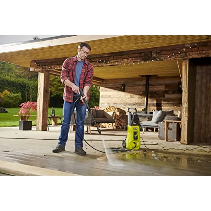 RYOBI Hochdruckreiniger 204714, 140 BAR, 1800 W Motor mit zwei Lanzen und integrierten Reinigungsbürsten – Bild 2