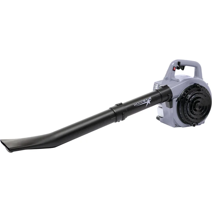 Woodster Benzin Laubsauger/-bläser BLB25-600, 0,7 kW, 4in1 mit 268 km/h Blasgeschwindigkeit, grau-schwarz