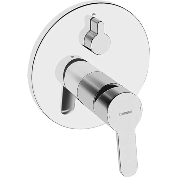 Hansa Primo UP-Badewannenarmatur, Chrom, Glänzend, mit Heißwassersperre und wassersparender Einstellung bis 6 l/min – Bild 2