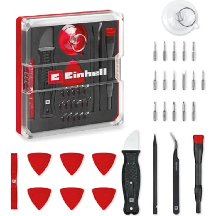 Einhell Präzisionsbit-Set 28-teilig, einschließlich Schraubendreher-Bithalter, S2 Stahl Bits und Reparaturwerkzeugen für Elektronik – Bild 1