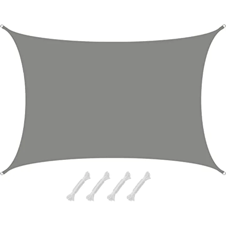 AMANKA 98% UV Schutz: Sonnensegel 5x6m Wasserdicht - Sonnensegel für die Terrasse Segeltuch Sonnenschutz Schattenspender Garten Sonnenschutz Sonnensegel Outdoor Sonnensegel Balkon Segel für Terrasse
