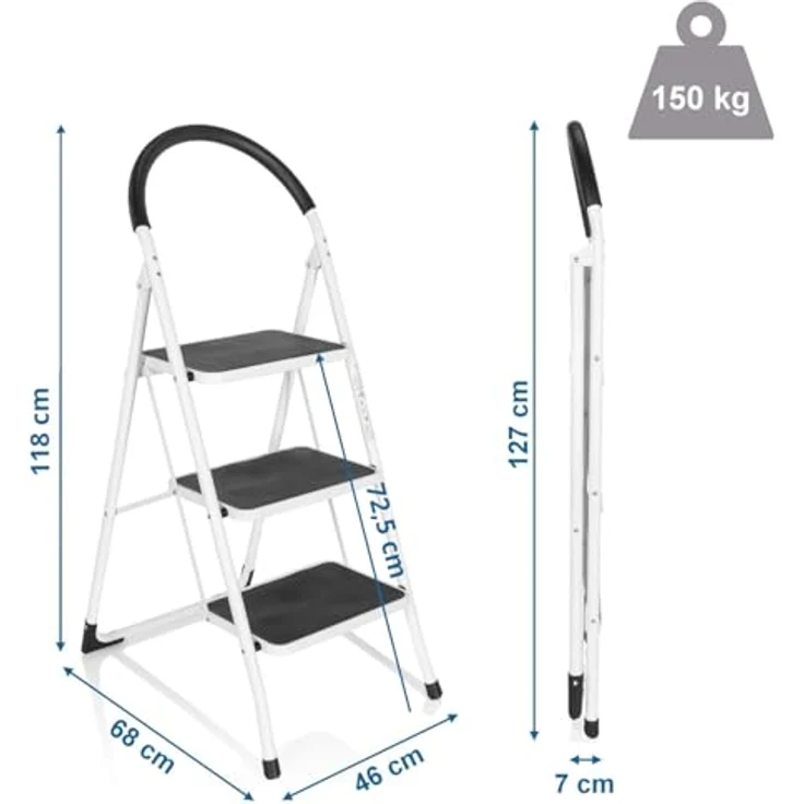 Hjh Office, Leiter, SOLID W2 (Klapptritt, 46 cm) – Bild 6