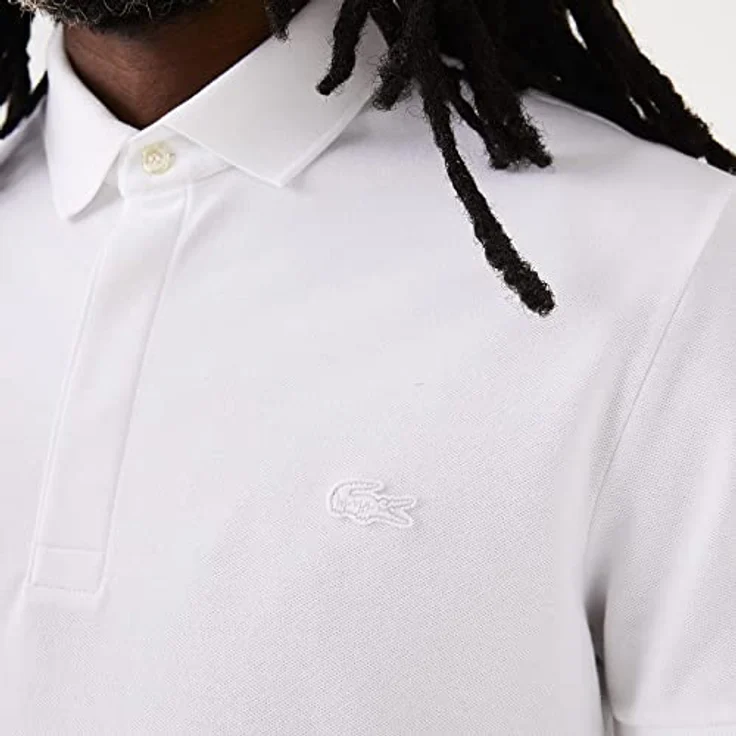 Lacoste Poloshirt Herren Poloshirt PARIS Regular Fit Kurzarm (1-tlg) in Unifarbenem Baumwoll-Piqué mit Logostickerei, kurzem Seitenschlitze am Saum – Bild 8