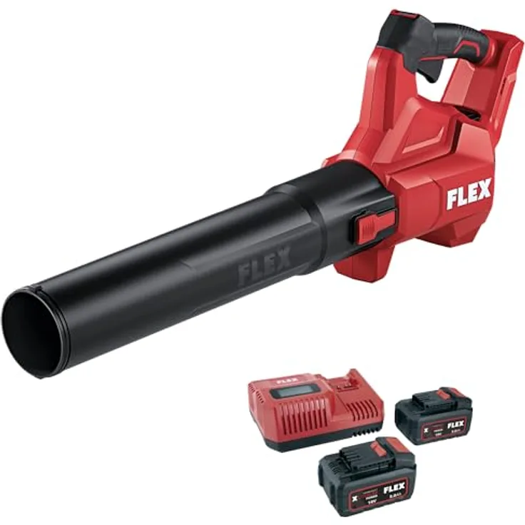 Flex Akku-Laubbläser GBL 790 18-EC, kabelloser 18V Laubbläser mit bürstenlosem Motor und hohem Volumenstrom von 790 m³/h